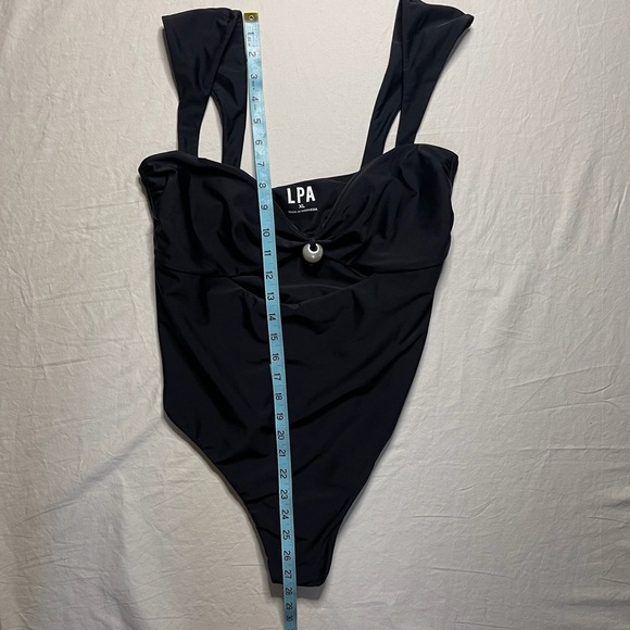 LPA Greta One Piece Large Elegant Black One-Piece Swimsuit - Picture 4 of 6